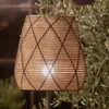 Image de PR Home Lampe de terrasse Agnar Lollo, gris, aspect rotin, 71 cm