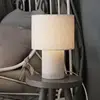 Image de PR Home Lampe à poser Leah, beige, hauteur 28 cm, textile
