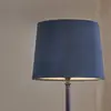 Image de PR Home Lampe de table Tove, bleue, hauteur 56 cm, métal/tissu