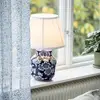 Image de Lampe à poser PR Home Fanny, bleu/blanc, céramique, 47 cm, E27