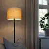 Image de PR Home Lampe sur pied Amy, jaune/noir, hauteur 150 cm, textile, E27