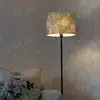 Image de PR Home Lampe sur pied Amy, Dahlia vert/noir, 150 cm, textile, E27