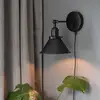 Image de PR Home Applique murale Anton avec fiche, 18 cm, variateur d'intensité, noir