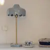 Image de PR Home Lampe à poser Wells, bleu/doré Hauteur 50 cm