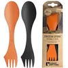 Image de Light My Fire Spork Original, Fourchette Cuillère de Camping, Lot de 2 | Couvert de Camping 3-en-1, Couteau et Fourchette-Cuillère réutilisables, Couvert Multi Fonction, sans BPA Couvert Camping