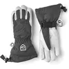 Image de Hestra Gants de Ski Extra Chauds pour Femmes : Heli Gants d'hiver en Cuir pour Temps Froid, Gris/Blanc cassé, 7