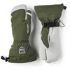 Image de Hestra Gants Heli Ski 3-Finger Femme/Homme - paire de pour femme homme avec doublure, Fermeture Fermeture scratch Hiver automne-hiver - 11 HS olive