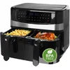 Image de Emerio AirFryer AF-126672.4 Friteuse numérique à air chaud double avec air chaud sans huile supplémentaire, volume 2 x 5,0 l, 12 programmes sans BPA, fonction Smart Finish (les deux sont prêts en même