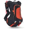 Image de USWE Moto Hydro Sac à dos d'hydratation 8L avec poche à eau de 3,0L/100oz, un sac à dos haut de gamme, sans rebond pour enduro et moto tout-terrain, noir orange