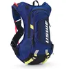 Image de USWE Moto Hydro Sac à dos d'hydratation 8 l avec poche à eau de 3 l, sac à dos haut de gamme, sans rebond pour enduro et moto tout-terrain, noir et bleu