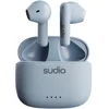 Image de Sudio A1 Bleu Écouteurs avec Bluetooth, Touch Control avec Station de Charge compacte sans Fil IPX4, écouteurs Silencieux avec Microphone intégré, Son Cristal de qualité supérieure