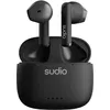 Image de Sudio A1 Noir de Minuit Écouteurs avec Bluetooth, Touch Control avec Station de Charge compacte sans Fil IPX4, écouteurs Silencieux avec Microphone intégré, Son Cristal de qualité supérieure