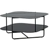Image de Venture Home 15598-408 Table Basse en Verre fumé Noir