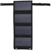 Image de Panneau solaire USB pliable, chargeur de batterie solaire de petite taille 20 W 5 V chargeur de panneau solaire portable avec 2 boucles pour téléphone portable, pour camping, extérieur, intérieur,