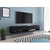 Image de PIASKI Meuble TV Lowboard A 180 cm Meuble TV Table TV Eclairage LED Optionnel Couleur Noir Mat (avec éclairage LED)