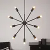 Image de STAR TRADING Étoile Pix en métal, neuf lampes, noire