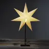 Image de STAR TRADING Étoile sur pied Frozen, 7 branches, noire/blanche