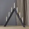 Image de STAR TRADING Chandelier Arrow, pointu, 7 flammes, noir