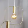Image de STAR TRADING Suspension déco Shape avec carré, dorée