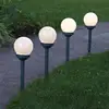Image de STAR TRADING Potelet solaire LED Globus en lot de 4
