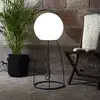 Image de STAR TRADING Lampe de terrasse Mallorca 95 cm noir/blanc plastique/métal