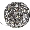 Image de Star « Boule LED 3D « Trassel », noire, tressage en aluminium, 50 LED blanc chaud, env. 30 x 30 cm, extérieur