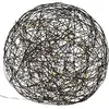 Image de Star Boule 3D LED « Trassel » - Noir - Tressage en aluminium - 150 LED blanc chaud - Environ 50 x 50 cm - Extérieur
