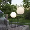 Image de STAR TRADING Lampe de terrasse Mallorca 70 cm noir/blanc plastique/métal