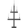 Image de Chandelier de fenêtre à LED « Storm » - 5 LED blanc chaud - Matériau : bois - Couleur : gris - env. 55 x 118 cm