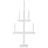 Image de Chandelier de fenêtre à LED « Storm », 5 LED blanc chaud, matériau : bois, couleur : blanc, env. 55 x 118 cm