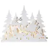 Image de Star 650-11 LED en bois Motif rennes, Père Noël, forêt 89 Blanc chaud env. 75 x 60 cm