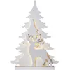 Image de Star 650-15 Renne devant sapins 36 LED Blanc chaud env. 50 x 70 cm