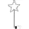 Image de Etoile lumineuse Spiky 60 LED blanc chaud env. 39 x 93 cm Noir