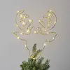 Image de STAR TRADING Pointe de sapin LED Topsy tête de cerf, batterie
