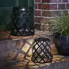 Image de STAR TRADING Lampe solaire LED Calabria, motif losange, 20 cm