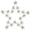 Image de Decoration Wardy Stern Flower Star LED 200x0.06W Steel blanc L: 60 cm H: 60 cm IP44