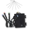 Image de Star Trading Éclairage de parasol à LED, éclairage décoratif à piles avec LED colorées, décoration de jardin avec fonction minuterie, pour fêtes, célébrations et événements
