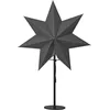 Image de Étoile sur pied « Mixa », douille E14, métal gris/noir, env. 34 x 50 cm, câble de 1,8 m avec interrupteur, sans ampoule