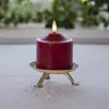 Image de STAR TRADING Bougie LED Flamme, hauteur 9,5 cm rouge Cire véritable Fonctionnement sur piles