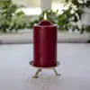 Image de STAR TRADING Bougie LED Flamme, hauteur 17 cm, rouge Cire véritable Fonctionnement sur piles