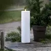 Image de STAR TRADING Bougie LED Flamme Rak 37,5 cm blanc Plastique Fonctionnement sur piles