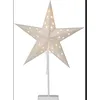 Image de Étoile de Noël en papier - Lampadaire - Décoration de fenêtre - 5 branches - Blanc