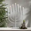 Image de STAR TRADING Chandelier Kristina, blanc, métal, hauteur 47 cm, à 7 lampes