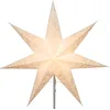 Image de Best Season Sensy Star 54 231-29 Étoile de rechange en papier avec support, carton quadrichromie, diamètre 54 cm, crème