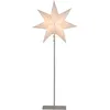 Image de Star Trading Best Season 234-23 Sensy Mini 83 Lampadaire en forme d'étoile en métal/papier Env. 83 x 34 cm Carton quatre couleurs Crème