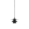 Image de Picasso 18cm Dôme Suspension Plafonnier Plat Noir, Interrupteur Sur Cordon 1x G9