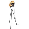 Image de Lampadaire Captain mini - Noir/doré - E27 - Hauteur : 145 cm