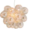 Image de By Rydéns Suspension en verre Gross Grande à intensité variable (Moderne) Beige Verre e. a. pour Salon & Salle manger (à 8 lampes, G9), Luminaire, Lampe plafond, Luminaire