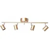 Image de Plafonnier Correct 4 ampoules à intensité variable GU10 Doré 83,5 x 16,5 cm