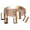 Image de BY RYDENS 4200730-6501 Correct Plafonnier 5 ampoules GU10 à intensité variable Doré Ø 30 cm